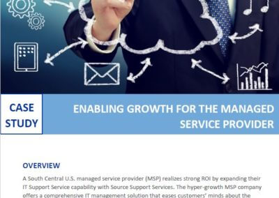 Enabling Growth for the Managed Service Provider