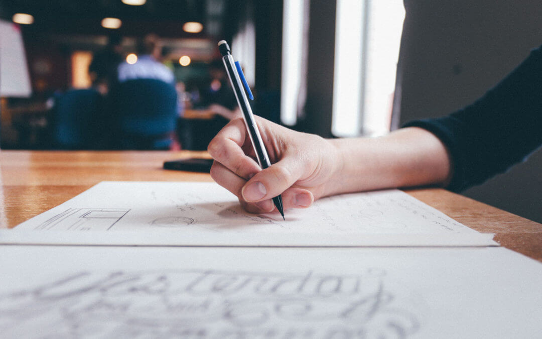 brainstorming on paper
